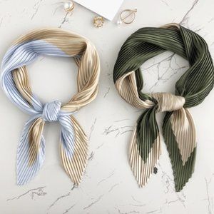 Chic Fashion Fold Scarf Kerchief Silk Head Wrap